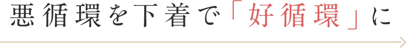 悪循環を下着で「好循環」に