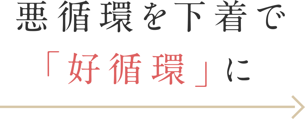 悪循環を下着で「好循環」に